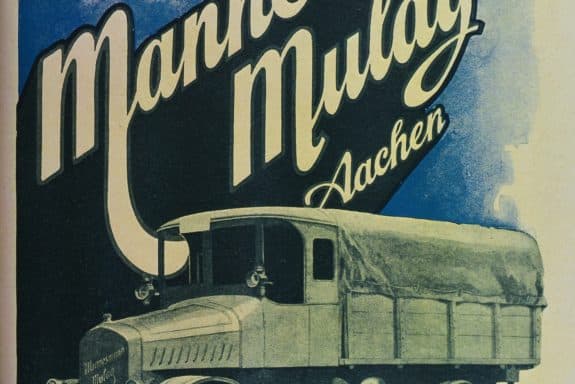Plakat Mannesmann Mulag, um 1915, Sammlung Crous