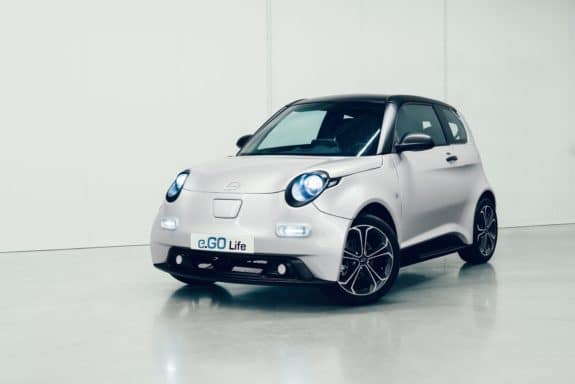 Flinker und hübscher Stromer aus Aachen: der e.GO Life.
(Foto: e.GO Mobile AG)