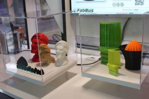Diese Objekte wurden mit einem Drucker des FabBusses hergestellt. (Foto: Stadt Aachen)