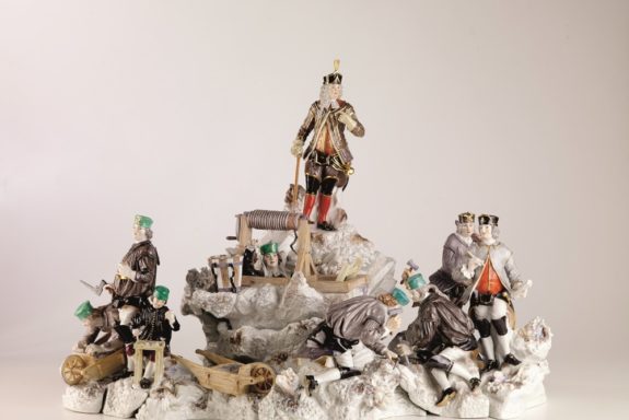 Tafelaufsatz, Meissen 1752 und um
1900 (Foto_Christoph Fein)