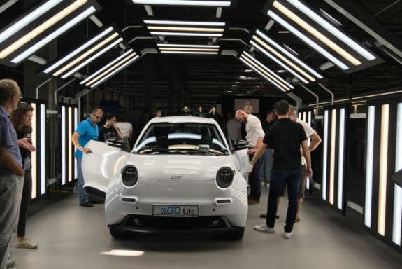 Der e.Go Life im Werk_Foto: Stadt Aachen