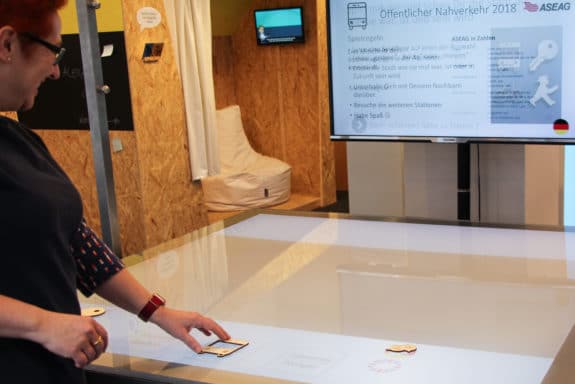 Anderea Gadeib und ihr Planungstisch Pop up (Foto_Stadt Aachen)