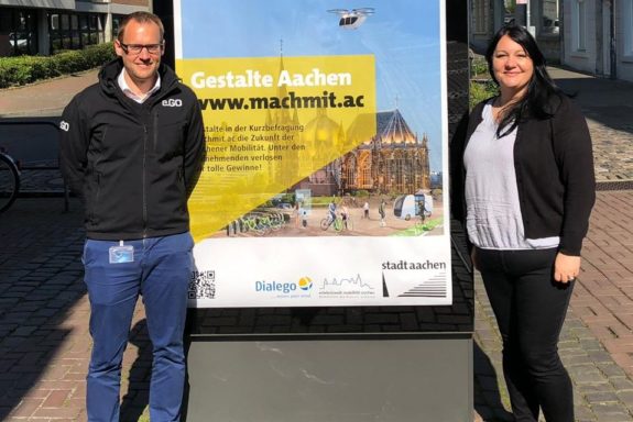 Dr. Markus Kowalski, e.GO Mobile AG, und Isabelle Pitre, Stadt Aachen, koordinieren die EMA.