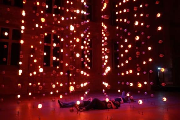 AIS3 - Astroparticle Immersive Synthesizer: a 444 channel immersive installation with illuminated loudspeakers translating the cosmic events messured in the Antarctic Iceshield by the IceCube Observtory.