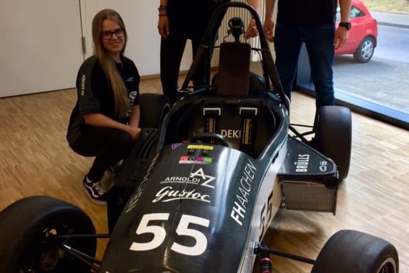 Vor dem Modell von 2018: Das aixtreme racing team