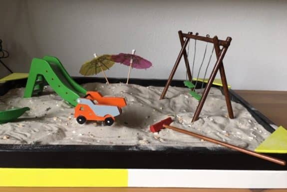 Modell Sandkasten 2020 von den Kolleginnen und Kollegen des Aachener Stadtbetriebs