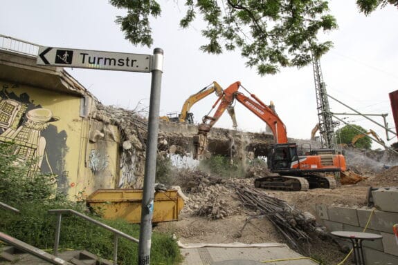 Abriss Turmstraßenbrücke (1)Cichowski
