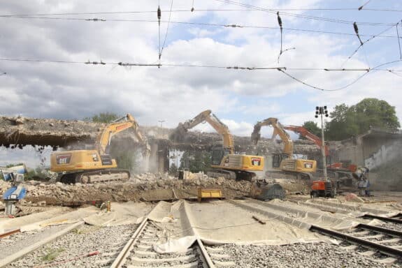 Abriss Turmstraßenbrücke (2)Cichowski
