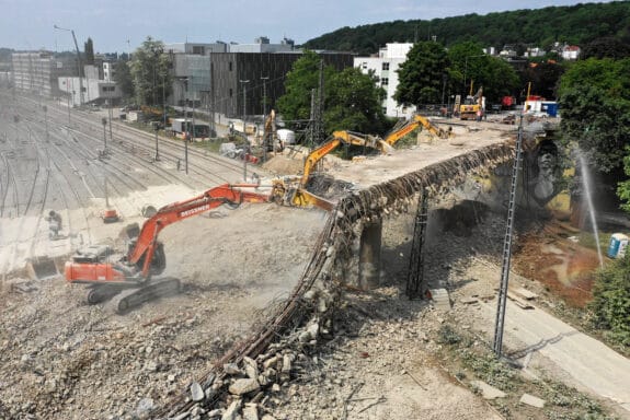 Abriss Brücke Turmstraße